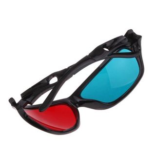 Red Cyan Blue 3D Glasses Anaglyph for 3D Movie Game