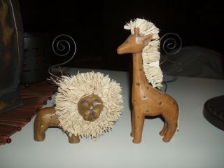   Buisiness Cards Messages Holders Giraffe Lion Office Home