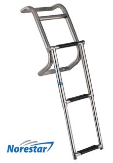 New Stainless Steel 3 Step Transom Sailboat Boat Ladder