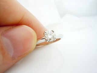   Certified Round Diamond 18K Platinum Engagement Ring Blue Nile