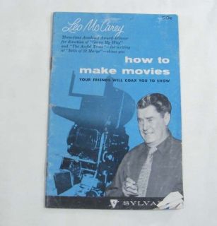  1955 Sylvania Booklet How to Make Movies