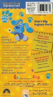 Blues Clues Blues Big Pajama Party VHS