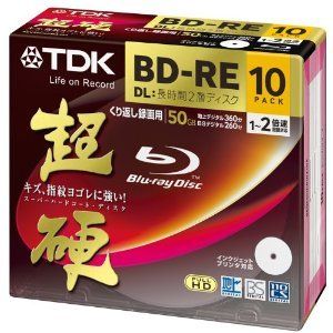 10 TDK Blu Ray 50GB 2X Blank Discs BD re DL No Case Slow SHIP