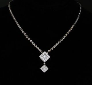 Charriol Diamond Flamme Blanche 18K White Gold Pendant