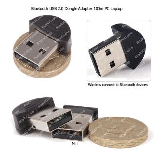 Smallest Mini Bluetooth USB 2.0 EDR Dongle Adapter for PC Laptop
