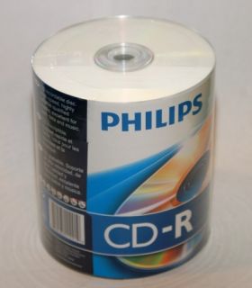 100 52x Philips Logo Blank CD R CDR Disc 80min 700MB
