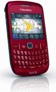 New Blackberry Curve 8530 Sprint CDMA Cell Phone Red 3G GPS 2MP Camera 