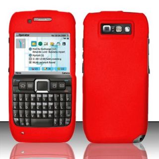   SnapOn Phone Protector Cover Skin Case FOR Nokia E71x E71 AT&T Red R