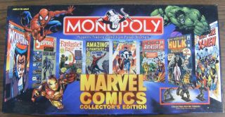 Monopoly Marvel Comics Collectors Board Game Complete