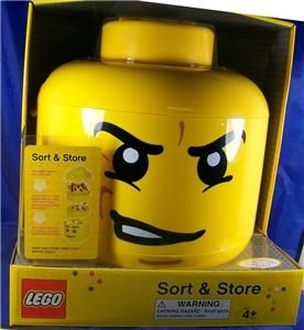 Blip Toys Yellow Lego Sort and Store Giant Sweating Angry Head