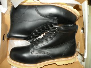 Bob Barker Black Work Boots Size 12D B515D 12 Med Width