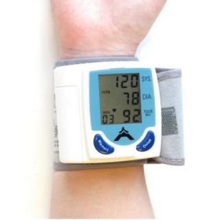    Digital Wrist cuff Blood Pressure Monitor machine Heart Beat Meter