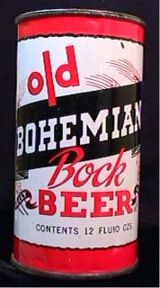 Old Bohemian Bock Beer Early 1950s Flat Top Can Hammonton N J 