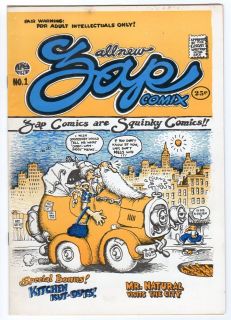 Zap 1 Robert Crumb Charles Plymell First Edition FINE PLUS 6 5 