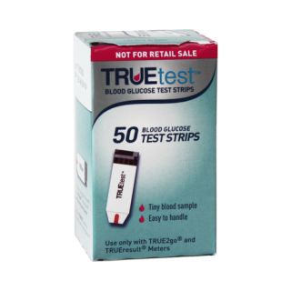 New True Test Diabetic Blood Glucose Test Strips 50 Ct