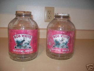  Two Old Bob White Syrup Jars
