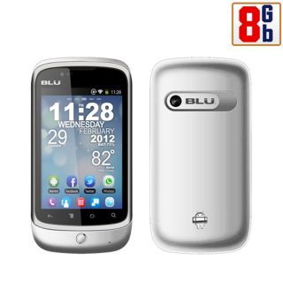 New Blu Magic D200 White 8GB WiFi Android Touchscreen Unlocked 