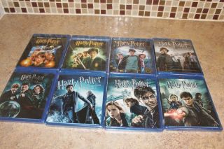Harry Potter Complete 8 Film Collection Blu ray Disc 8 Disc Set Brand 