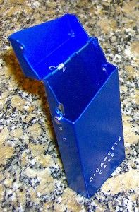 blue metal cigarette case new holds 100 s king size