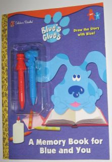 This Blues Clues Coloring Memory book is a fun 46 page story that 