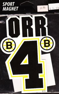 Bobby Orr 4 1 4 x6 inch Huge Magnet Boston Bruins 4 NIP