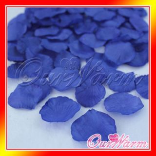 200 Cobalt Blue Silk Rose Petals Flower Used Directly Wedding Party 