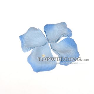 144pcs Light Blue Flower Girl Rose Petals Wedding Party Table Scatter 