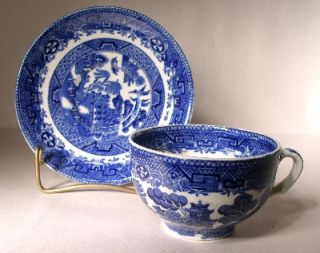  Adams China Blue Willow Cup Saucer Set