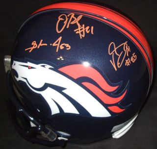 2012 Denver Broncos Team Signed Helmet Proof Future Stars Hillman 