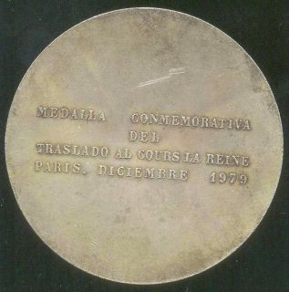 Simon Bolivar Venezuela RARE Silver Medal Great Size Paris Mint 1976 