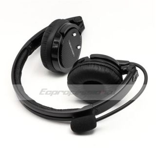Stereo Bluetooth Headset Boom Mic Noise Cancel Wireless Headphone Fr 