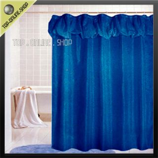 Blue Mini Diamond Satin Fabric Nylon Shower Curtain