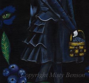 Blueberry Gothic Art Fantasy Fairy Tale Beauty Big Eye Girl Lolita 