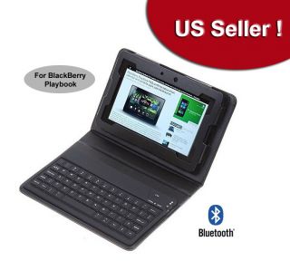 Bluetooth Wireless Keyboard Leather Cover Case for 7 BlackBerry 