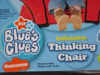 New Blues Clues Red Inflatable Thinking Chair Notebook