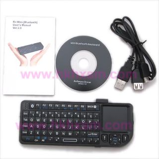 Mini Bluetooth Keyboard x 1 Mini USB Charging Cable x 1 User 