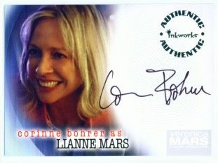 Corinne Bohrer Lianne Mars Autograph A5 Veronica Mars