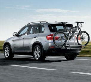 BMW Thule Rear Mounted Bicycle Carrier Holds 2 Bikes