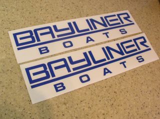   Boat Decals Die Cut 2 Pak 12 Many Colors FREE SHIP + Free Fish Decal