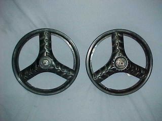   Style 16 Pit Bike Mags Old School BMX Wheel Set Spin Smooth
