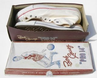 RARE Vintage 1950s Bob Cousy Pro 14 Basketball Shoes