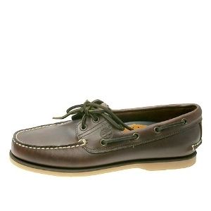 Timberland Mens 25077 Classic Boat Shoes in Brown Rootbeer