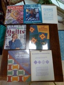 Lot of 5 Georgia Bonesteel Books Lap Quilting Easy Does It Quilts New 