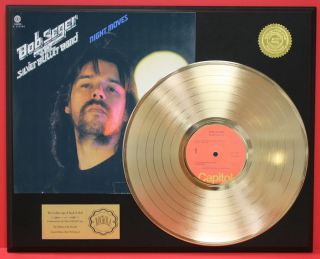 Bob Seger Night Moves Gold LP Record Limited Edition Plaque Free 