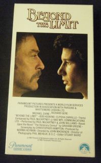 Beyond The Limit VHS Michael Caine Bob Hoskins Richard Gere