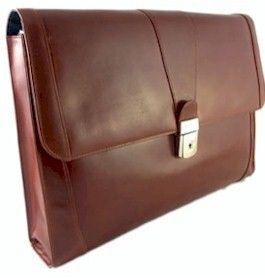 Bosca Leather   Flap Envelope Leather Briefcase
