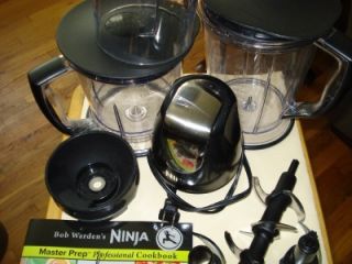   Prep Food Processor Blender QB1004 Bob Wardens Ninja Cookbook
