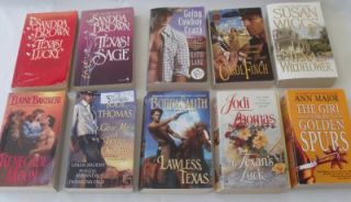   10 Texas Cowboy Romance Books Elaine Barbieri Jodi Thomas Bobbi Smith