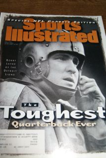  Sports Illustrated Special NFL Edition TOUGHEST QB EVER Bobby Layne