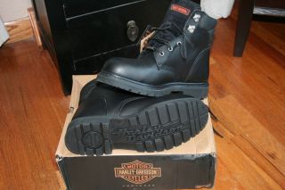 New Mens Boot Harley Davidson Steel Toe Leather Size 11 M